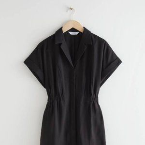 & Other Stories Fitted Button-Down Midi Dress